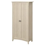Bush Furniture Salinas Tall Storage Cabinet With Doors Antique White. Fixed Price $272.99.