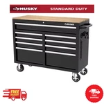 Husky 52 In. X 20 Black Mobile Chest Drawer Workbench Cabinet Storage Tool. Fixed Price $799.99.