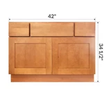 42" Bathroom Vanity Sink Base Cabinet Maple Newport By Lesscare. Fixed Price $587.00.