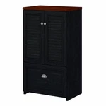 Fairview Storage Cabinet With File Drawer Black And Cherry - Engineered Wood. Fixed Price $207.89.
