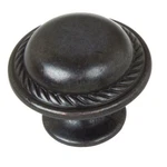 10-PK Gliderite 1-1/8 In. Dia Oil Rubbed Bronze Round Rope Cabinet Knobs (2B). Fixed Price $24.98.