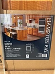 Hampton Bay 24 In. W X 34.5 Assembled Base Kitchen Cabinet. Fixed Price $137.95.