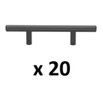 *2 10-PACKS* Gliderite 3 In Matte Black Solid Handle Drawer Bar Pulls = 20. Fixed Price $24.99.