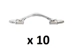 *10* Gliderite 3-1/2 In. Center-to-center Satin Nickel Deco Cabinet Pulls. Fixed Price $18.99.