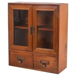 Rustic Vintage Mini Wood Counter Top Cabinet Wall Mount Pine Display Case Wal.... Fixed Price $69.95.