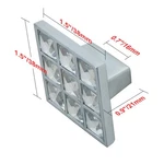 Utopia Alley Gleam Grid 9 Crystal Cabinet Knob - Polished Chrome Metal 1.5". Fixed Price $9.16.