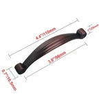 Utopia Alley Whitton Pull Handle-oil Rubbed Bronze Metal Drawer 3.8". Fixed Price $8.95.
