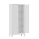 61" Metal Pantry Cabinet With Doors,farmhouse Food Storage For Kitchen. Fixed Price $119.99.