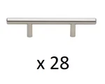 *28* Gliderite 3 In. Center-to-center Stainless Steel Finish Cabinet Bar Pulls. Fixed Price $36.99.