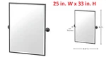 Gatco 25 W X 33 In Framed Rectangular Matte Black Bathroom Vanity Mirror. Fixed Price $199.00.