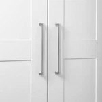 10PK Gliderite 7-9/16" Center To Solid Square Slim Bar Pull Satin Nickel. Fixed Price $35.99.