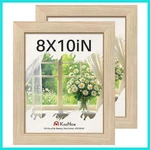 8X10 Picture 2 Pack, Natural Oak Wood Gallery Photo Frame, Wall Hanging.... Fixed Price $44.98.