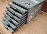Vintage Retro Steel Flat File Cabinet Industrial Art 6 Drawer. Fixed Price $120.00.
