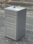 Ikea Sektion 15X14 3/4X30 Base Cabinet W/ Maximera Drawers & Bodbyn Gray Fronts. Fixed Price $200.00.