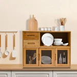 Home Wood Storage Cabinet Kitchen Floor Mount Pantry. Fixed Price $80.28.