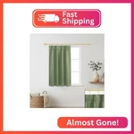 Lino Rosa Cabinet Curtains For Kitchen Under Sink - Elegant Pinch Pleated Cottag. Fixed Price $22.43.