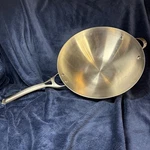 Calphalon Wok Contemporary 155 Stainless 13" Two Handles, Flat Bottom Pan. Fixed Price $44.99.