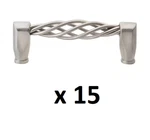 *15* Gliderite 3-3/4 In. Cc Satin Nickel Birdcage Cabinet Pulls (3011-SN). Fixed Price $29.99.