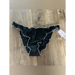 Nwt! Wild Fable Triangle Bikini Bottoms, Black And White, Ruffle, Lettuce Hem,. Fixed Price $18.00.