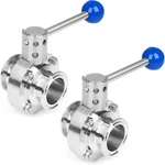 2 Pcs 1.5" Stainless Steel 304 Butterfly Valve With Pull Handle Tri Clamp. Fixed Price $87.99.