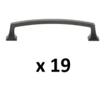 *19* Gliderite 5 In. Center-to-center Satin Pewter Deco Base Cabinet Pulls. Fixed Price $35.99.