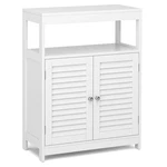 Costway Bathroom Floor Cabinet Freestand Storage Organizer W/double Shutter Door. Fixed Price $54.99.