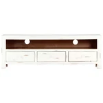 Tv Stand Unit Sideboard Console Cabinet White Solid Acacia Wood Vidaxl. Fixed Price $216.99.