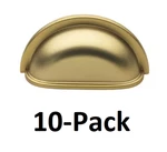 *10-PACK* Gliderite 3 In. Center-to-center Brass Gold Classic Bin Drawer Pulls. Fixed Price $25.99.