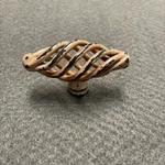 (12 Pack) 2-1/4" Small Birdcage Oval Knob Tumbled Red Antique. Fixed Price $62.34.