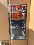 Hampton Bay 25 In. W X 16.5 34.5 Assembled Lazy Susan Corner Base. Fixed Price $213.95.