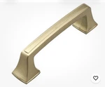 (9) Gliderite Classic Base Pull Cabinet Hardware Handle Satin Gold 3" Center. Fixed Price $27.00.