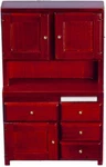 Dolls House Mahogany Flour Cabinet Hutch Miniature Kitchen Pantry Furniture. Fixed Price $29.47.