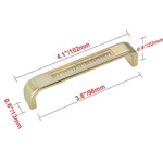 Utopia Alley Gleam Pull Handle - Polished Gold Metal Drawer 3.75". Fixed Price $9.06.