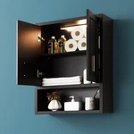 Black Wall Cabinet 23X29 Inch For Bathroom Laundry Bedroom Kitchen Wood .... Fixed Price $176.79.