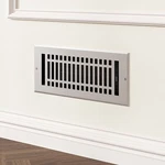 Naiture Louvered Wall Register, Contemporary Style Stainless Steel With Lever. Fixed Price $39.99.