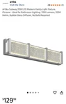 Artika Subway TRK4SUB-N-ON 35" Led Vanity Light Bar Brushed Nickel Finish. Fixed Price $47.50.