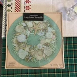 Counter Art 13" Glass Lazy Susan Serving Plate, Coastal Wreath Nib. Fixed Price $35.00.