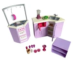 Barbie My House Kitchen Teresa Sink Stove Counter Microwave Cabinet 2007 Flaw. Fixed Price $49.93.