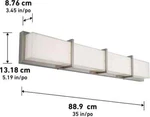Artika Subway TRK4SUB-N-ON 35" Led Vanity Light Bar Brushed Nickel Finish. Fixed Price $40.00.