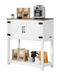Vevor Coffee Bar Cabinet 3-TIER Sideboard Buffet Table Farmhouse Magnet Doors. Fixed Price $88.99.