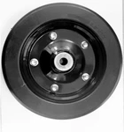 10" 3.25" Solid Wheel With 1/2" Bushings For Axle Hole Finish Mowers. Fixed Price $54.50.