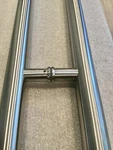 Round H-shape Bar Stainless-steel Entry Door Pull Push Handles 48 Nickel. Fixed Price $94.99.