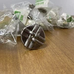 Gliderite Silver Weave Cabinet Knob Stainless Steel Set Of 8 White Metal Fluted. Fixed Price $14.35.