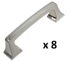 *lot Of 8* Gliderite 3 In. Center-to-center Satin Nickel Deco Base Cabinet Pulls. Fixed Price $16.99.