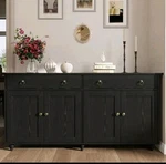 Hampton Oakwood Assembled Base Raised Long Panel Kitchen Cabinet Manhatthan. Fixed Price $170.00.