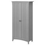 Bush Furniture Salinas Tall Storage Cabinet With Doors Cape Cod Gray. Fixed Price $317.99.