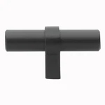 Gliderite 2-1/4" Steel Euro Cabinet T-knob Matte Black 4002-T-MB-1. Fixed Price $5.29.