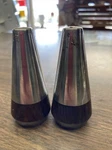 H1 A&b Danish Wood Designer 3" Salt And Pepper Shaker Set 1960'S Vintage. Fixed Price $17.00.