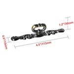 Utopia Alley Vallia Cabinet Ring Pull Knob - Antique Brass Metal 4.4". Fixed Price $25.88.