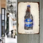 Tin Metal Signs Home D Cor 8X12 Chimay Belgian Beer Bottle Bar/kitchen,colorful. Fixed Price $9.99.